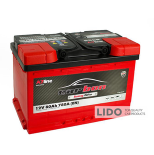 Автомобільний акумулятор CARBON 80Ah 780A (-/+) Euro (L3) 807803 фото