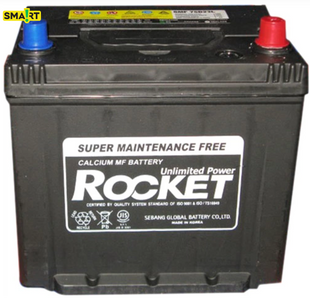 Акумулятор автомобільний Rocket 6СТ-65 65Ah 580A R+ Asia (SMF 75D23L) 65580 фото