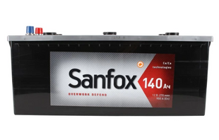 Акумулятор Sanfox Truck 6CT-140 140Ah 900A R+/L+ 1409002 фото