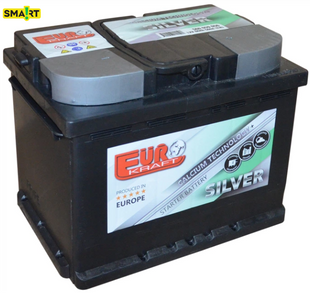 Автомобільний акумулятор Monbat EUROKRAFT SILVER 60Ah 560A 12V (-/+) L2 60560 фото