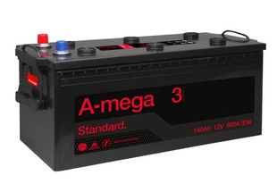 Акумулятор A-Mega Standard 140Ah 800A R+/L+ 140800 фото