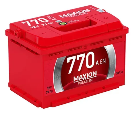 Акумулятор автомобільний MAXION Premium 77Ah 770A 12V R+/L+ (Euro L3, Ca/Ca, 276&times;175&times;190) 77770 фото