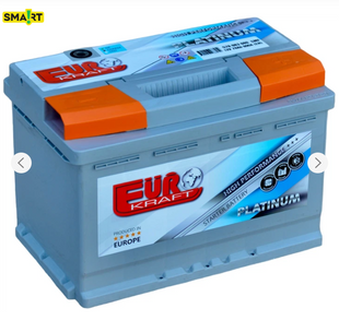 Автомобільний акумулятор MONBAT EUROKRAFT PLATINUM 78Ah 800A (-/+) Euro (L3) 78800 фото
