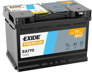 Автомобільний акумулятор Exide Premium 77Ah 760A EA770 777603 фото