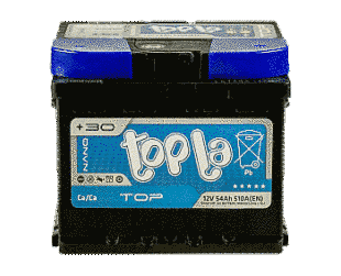 Акумулятор автомобільний Topla Top 6CT-54Ah 510A (EN) R+/L+ 54510 фото