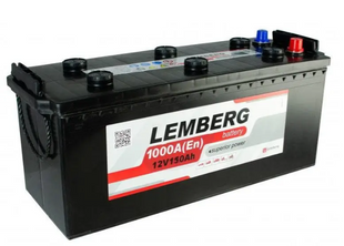 Акумулятор LEMBERG battery 6CT-150 150Ah 1000A R+/L+ 1501000 фото