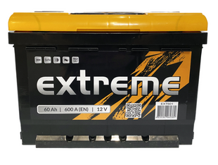 Автомобільний акумулятор EXTREME 6CT-60Ah Аз (EXT601) 600A 12V Euro (L2B) (-/+) 606008 фото