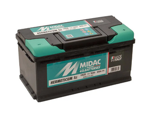 Акумулятор MIDAC Hermeticum 6СТ-92A 92Ah 800A R+/L+ (низький, L5) 92800 фото