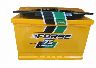 Акумулятор автомобільний FORSE Standard 75Ah 680A 12V R+/L+ (6СТ-75, L3) 756802 фото