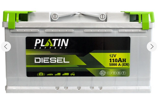 Акумулятор Platin Silver Diesel MF 110Ah 1000A R+/L+ (L5) 10010005 фото