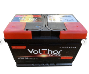 Автомобільний акумулятор VOLTHOR Supreme 78Ah 750A (-/+) Euro (L3) 787507 фото