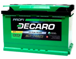Автомобільний акумулятор Decaro PROFI 74Ah 720A R+/L+ (EN) 747205 фото