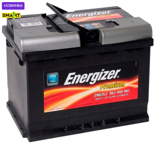 Автомобільний акумулятор Energizer Premium 63Ah 610A 12V Euro (L2) R+/L+ B13 636102 фото