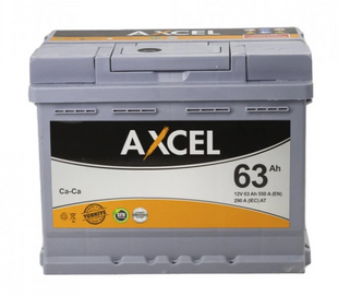 Автомобільний акумулятор AXCEL Start-Stop EFB 63Ah 550A 12V Euro (L2T) R+/L+ (-/+) 63550 фото